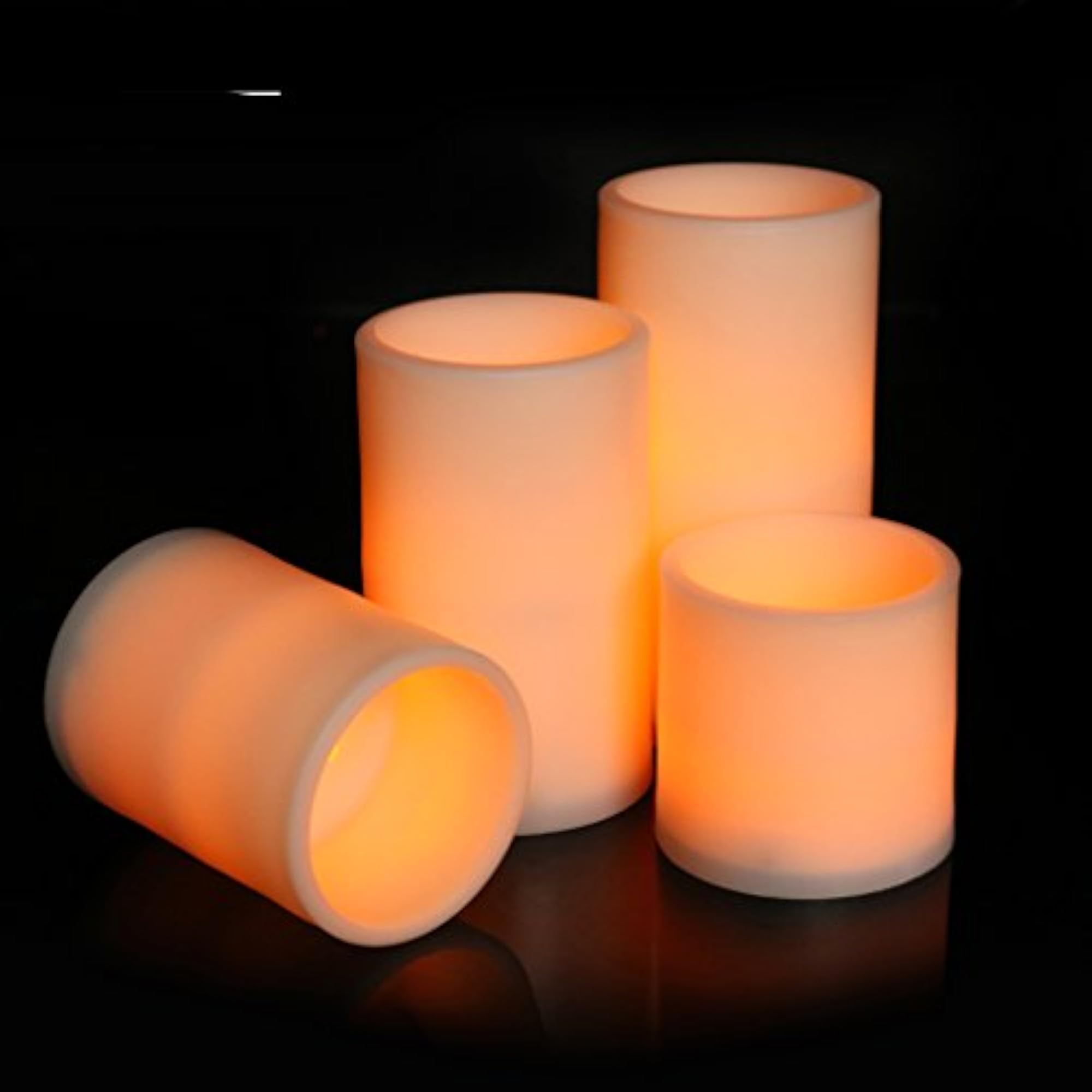 Set of 4 Flameless LED Candle Decorative Battery Candles
