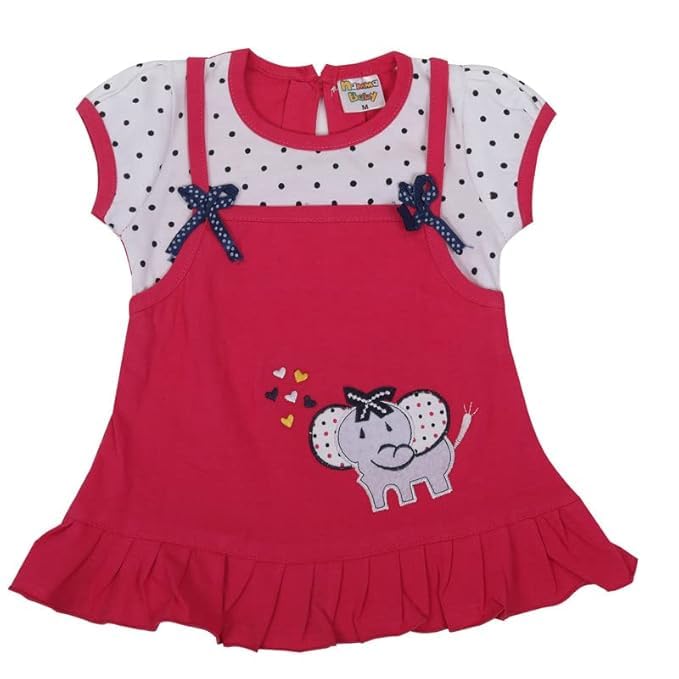 Image of NammaBaby Baby Girl's A-Line Mini Frock Dress (Pack of 1)