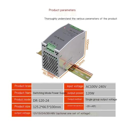 Alimentation à découpage rail DIN pour armoire électrique 12V - 2