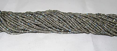 Labradorite naturelle de qualité supérieure en perles facettées de 2,5 à 4mm