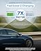 Elecq Level 2 EV Charger with Smart Charging - Solar Mode, OCPP Compatible, Active Load Management, Wi-Fi Enabled for Full Control EVSE, 40A NEMA 14-50 Plug-in Electric Car Charger for Home with J1772
