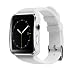 Produktbild J.W. Bluetooth Smart Watch, Sportuhr für iPhone Android Telefon mit Kamera FM Support Whatsapp SIM-Karte Armbanduhr, schwarz,White