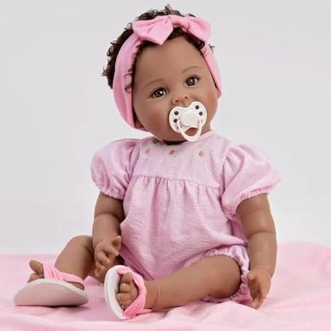 Paradise Galleries® Toddler Girl Doll, Ping Lau’s Designer's Doll Collection,20" Lifelike Doll with Magnetic Pacifier, Best for Birthday Gift - Daisy May Cover