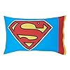 NoJo Superman Up in The Sky 4 Piece Toddler Bed Set Includes Comforter, Fitted Bottom Sheet, Flat Top Sheet, and Reversible Pillowcase fits Standard Toddler Mattress (Officially Licensed Product) #4