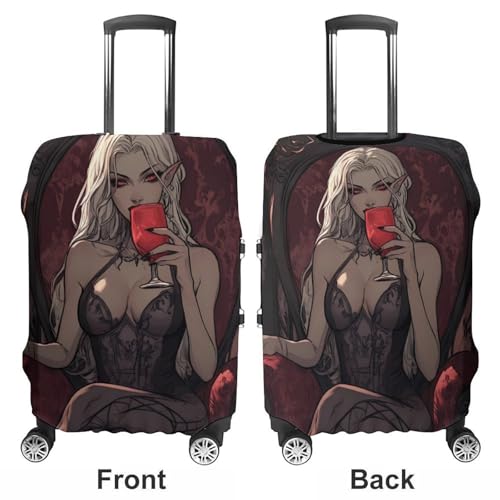 Vampire Pinup Travel Luggage Cover Suitcase Protector Baggage Covers for Men Women M3