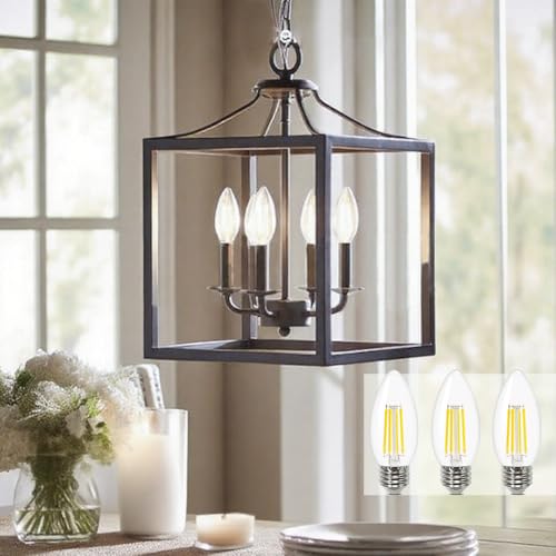 E27 Led Candle Bulb,SES Filament Edison Screw Light Bulbs,Non-Dimmable 6w 60W Equivalent, Cool White 6000K C35 Glass Candle Bulbs, 600lm,Pack of 5 - Image 3