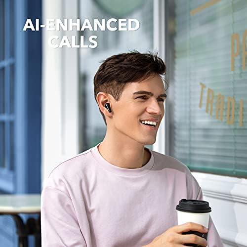 Soundcore by Anker Life P2 Mini True Wireless Earbuds, 10mm Drivers with Big Bass, Custom EQ, Bluetooth 5.2, 32H Playtime, USB-C for Fast Charging, Tiny Size for Commute, Work (Black) - 3