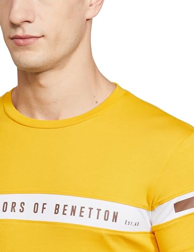 Image of United Colors of Benetton Men's Solid Regular Fit T-Shirt