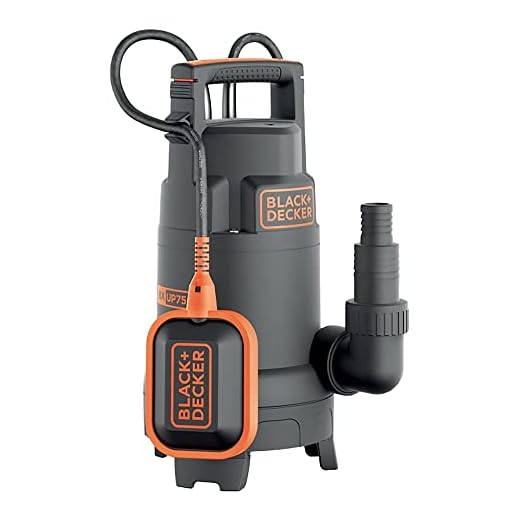 Black+Decker BXUP750PTE Bomba sumergible, 750 W, 230 V, Negro