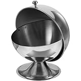 Boîte à sucre : le bocal en acier inoxydable convient pour conserver divers condiments et est simple et pratique à utiliser, sucrier