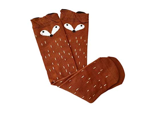 Girls Casual Cotton Cartoon Warm Socks/Tights (Brown) | Socks