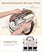 LOVEVOOK Tote Bag for Women, Quilted Work Puffer Bag with Large Cup Holder for Travel, Daily, Nurse Teacher Bag Handbag