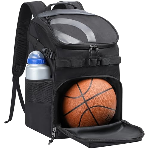 TK2 Black Multi-Sport Basketball Backpack with Ball Holder