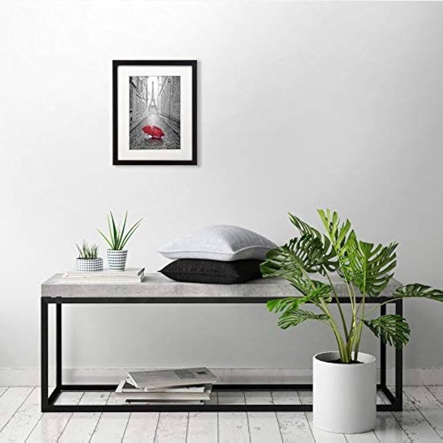 Amazon.co.jp: 11 x 13インチ ブラックフォトフレーム - マット付8 x