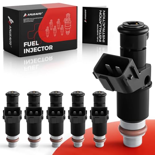 A Plus Auto Fuel Injectors Set of 6 Compatible with Honda Accord 2003-2007 Pilot 2005-2011 Odyssey 2005-2017 Ridgeline 2006-2014 Acura MDX TL Saturn Vue-V6 3.0L 3.2L 3.5L Replace 8001492N