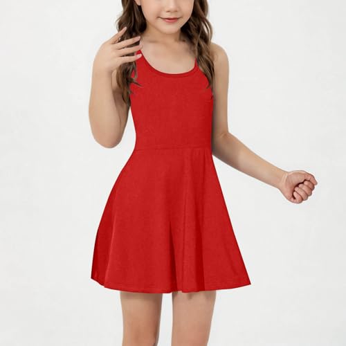 Girls Sleeveless Tennis Dresses A-Line Workout Dress Racerback Golf Dress School Sports Dresses Athletic Outfits2