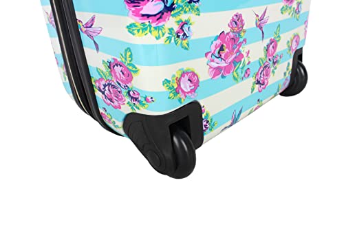 Betsey-Johnson-Designer-Underseat-Luggage-Collection-15-Inch-Hardside-Carry-On-Suitcase-for-Women-Lightweight-Under-Seat-Bag-with-2-Rolling-Spinner-Wheels