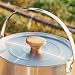 Imagen de Utensilios de cocina de acero inoxidable 304 para acampar al aire libre con tapa y asa para picnic