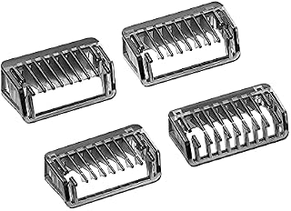 Yinke Guide Comb for Philips OneBlade & OneBlade Pro, QP2520, QP2530, QP2620, QP2630,QP6510,QP6520 Facial Hair Clippers Beard Trimmer 4pcs /Set Mixed Replacement Pack Kit (1/2/3/5 mm)