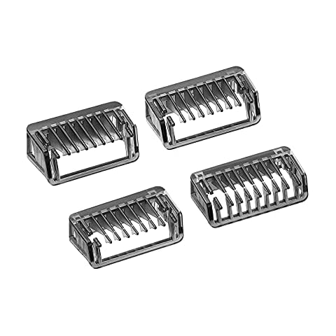 Yinke Guide Comb for Philips OneBlade & OneBlade Pro, QP2520, QP2530, QP2620, QP2630,QP6510,QP6520 Facial Hair Clippers Beard Trimmer 4pcs /Set Mixed Replacement Pack Kit (1/2/3/5 mm) Cover
