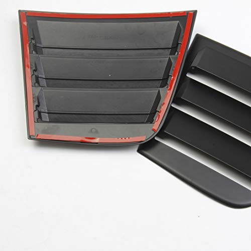 Side Window Louvers Air Vent Scoop Shades Cover Blinds Abs For Dodge Charger 2011-2021 (Black) #TOP6