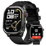 KOSPET P10 GPS Smartwatch Uomo Donna, Schermo AMOLED da 1.96', Autonomia fino a 50 Giorni, Impermeabile 5ATM, Monitoraggio Salute Frequenza Cardiaca e Sonno, Compatibile con Android e iOS (Black)
