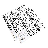 BESPORTBLE 2個 衣類類用大判シール 自己接着式でタンスや寝室の壁 家具に貼れる多用途ステッカー 服の整理 識別に便利で家族みんなが使いやす