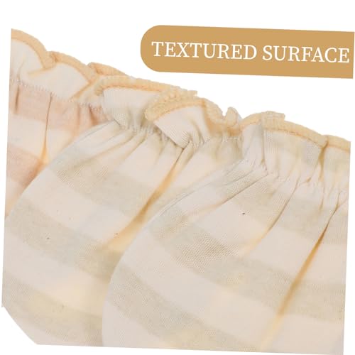 FRCOLOR 4-Pack Newborn Mittens for Baby Boys and Girls Breathable Cotton No-Scratch Infant Mitts Soft Hand Covers for Newborns Unisex Baby Accessories3