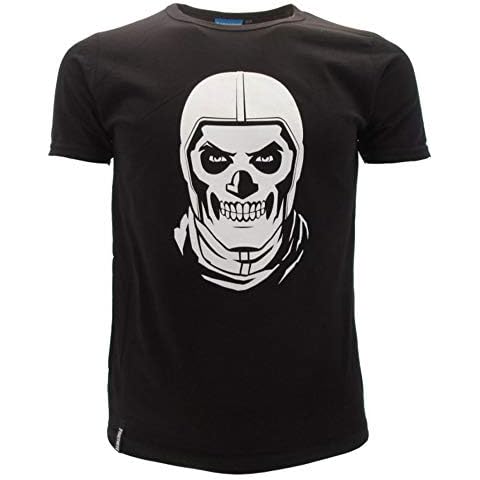 Camiseta original de Fortnite con calavera y trooper para niño Negro 8-9 Años Cover