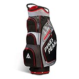 PYKES PEAK（パイクスピーク） キャディバッグ(カートタイプ)【軽量 2.4kg / 9.5 型 / 47インチ対応】14分割 ゴルフバッグ レディース メンズ【BLACK & LIGHTGREY】