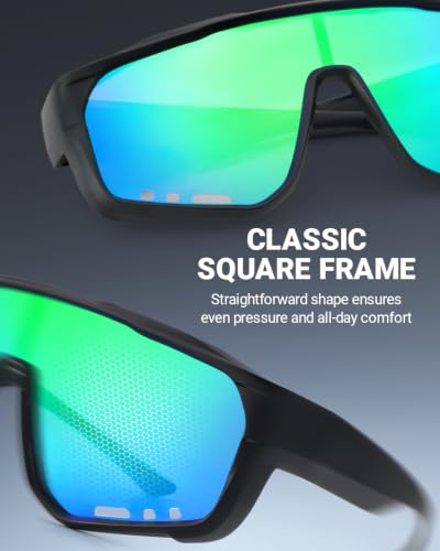 Image of Meeloog Polarized Fit Over Sunglasses, UV400 For Driving Cycling Fishing