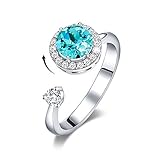 ❤Material der Ringe ❤Der mit Kristall von Swarovski Birthstone verzierte Ring ist mit 18 Karat Weißgold / Roségold beschichtet, um ein sehr lang anhaltendes, brillantes Finish zu gewährleisten, das nickelfrei, bleifrei und hypoallergen ist. Unser bunter Birthstone-Ring aus Kristallen ist EINSTELLBAR: Für die meisten Fingergrößen. Eine feste Biegung kann sich der Größe anpassen.