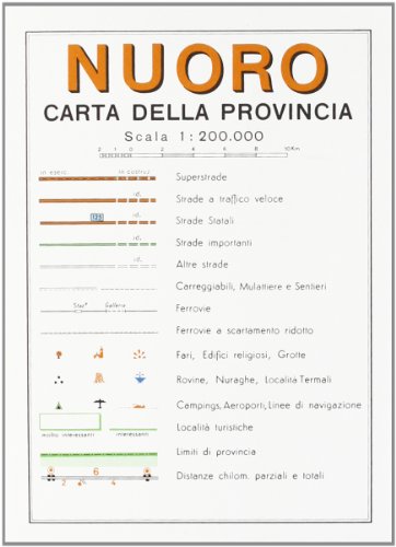 Nuoro : carta della provincia (English, Spanish, French and Italian Edition)