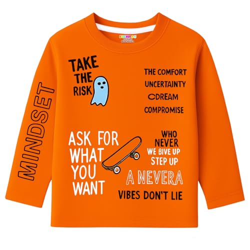 Image of Kuchipoo Boys Full Sleeves Cotton T-Shirt - Pack of 4