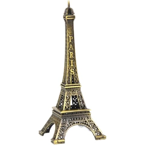 DPWOUM Gold Eiffel Tower Miniature Statue Cover