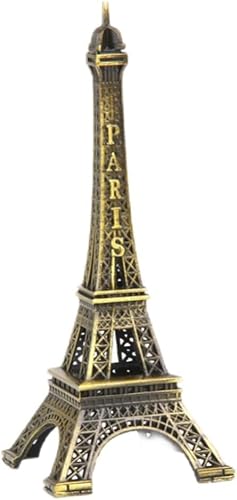 DPWOUM 1Pc Gold Eiffel Tower Statue - Mini Artificial Metal Decorative Paris Eiffel Tower Figure - Table Decoration Collectible