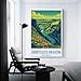 HNROJICO Driftless Region Wisconsin Vintage Travel Posters 24x36inch(60x90cm) Canvas Wall Art Poster Prints, Bedroom Living Room Decoration Painting, Unframe-style