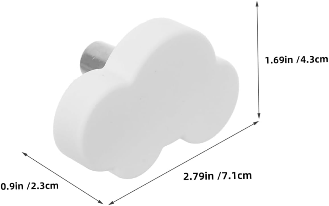 6pcs Cartoon Drawer Handle Pulls Soft Rubber Cabinet Knobs for Boys and Girls Decorative Vintage Style