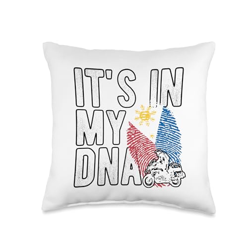 It's in My DNA Philippines Flag Filipino motorcycle rider Th
