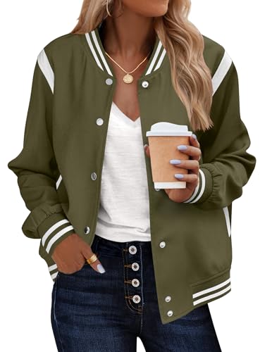 Zeagoo Women Bomber Jacket 2026 Fashion Casual Trendy Varsity...