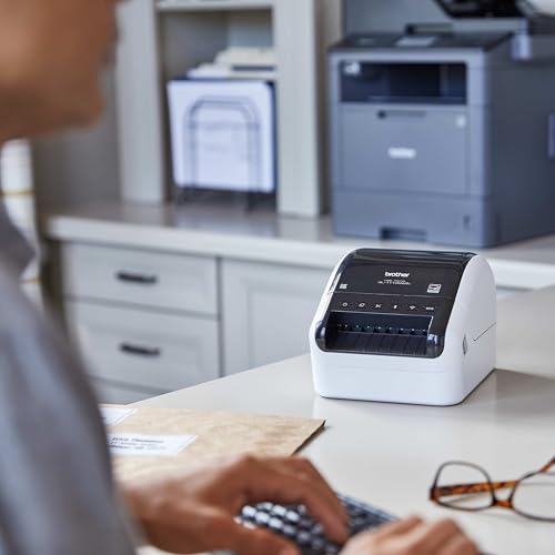 Image of Brother QL-1110NWBC Wide Format, Postage and Barcode Professional Thermal Label Printer with Wireless Connectivity (Renewed Premium) (Refurbished)