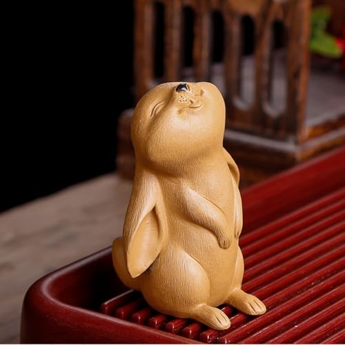 Lapin de décoration en sable violet pour statuette de thé, cadeau idéal - 8