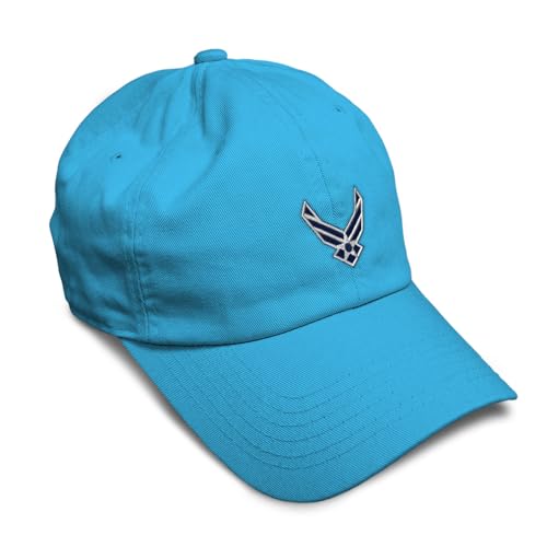 Image of Speedy Pros Soft Baseball Hat Embroidered Dad Hat Air Force Emblem Embroidery Men & Ladies Baseball Cap Cotton