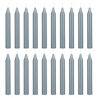 Algopix Similar Product 12 - Mega Candles 20 pcs Unscented Gray
