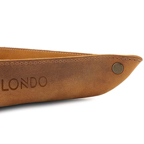 Londo Genuine Leather Tray Organizer Storage for Wallets Watches Keys Coins Cell Phones and Office Equipment by Londo - Image 7