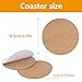 60 PCS self Adhesive Cork for Coasters Bulk,4 inches Coaster Bottoms self Adhesive,Round Coaster Backing with self Adhesive,DIY Crafts Drinks Cork Coasters