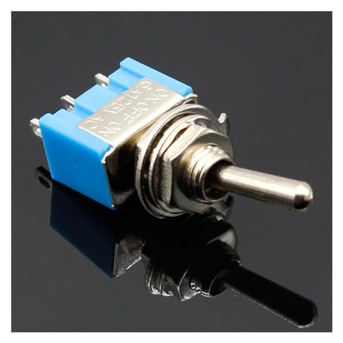 BADIKA - BADIKA Interrupteur à Bascule Lot de 5 Petits interrupteurs à Bascule MTS-103 3 Broches SP3T on-Off-on 6A 125V 3A250VAC