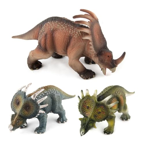 KICHOUSE Figuras Juguetes Styracosaurus Plástico Cumpleaños Juguetes Dinosaurios