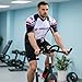 sponeed Men's Bicycle Jersey Short Sleeves Gym Breath Cycling Polo Shirts Running Tops US S White Red
