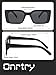 Onrtry Rectangle Sunglasses for Women Men Vintage Fashion Sun Glasses (Black Frame/Grey Lens)